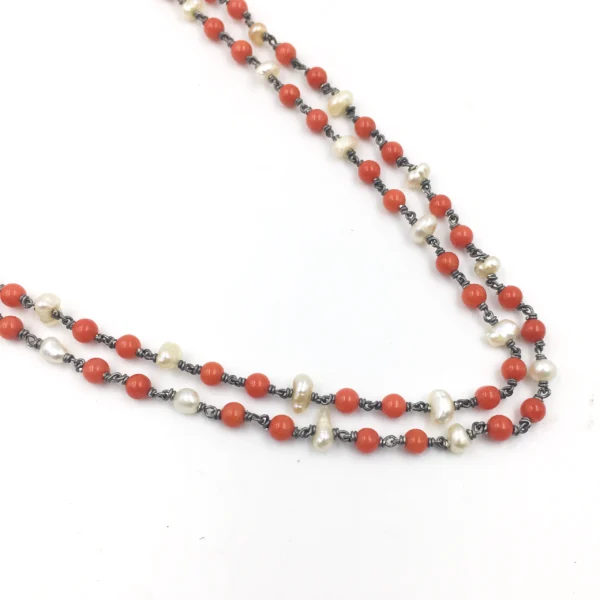 coral beads mala