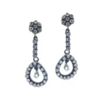 CZ long earrings