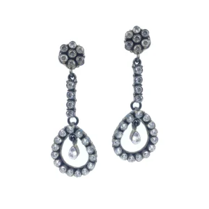 CZ long earrings