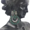 emerald Silver Earring