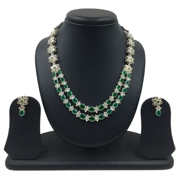 emerald necklace set