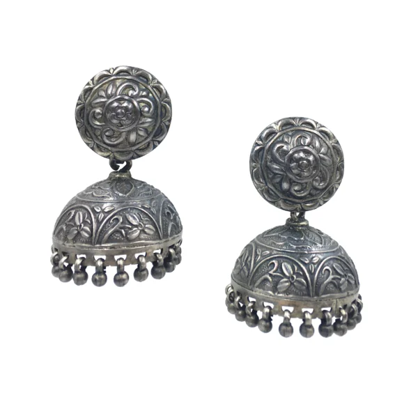 Silver Jhumka