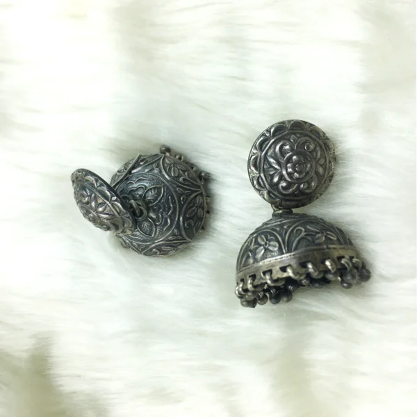 Silver Jhumka