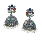 Silver Jhumka