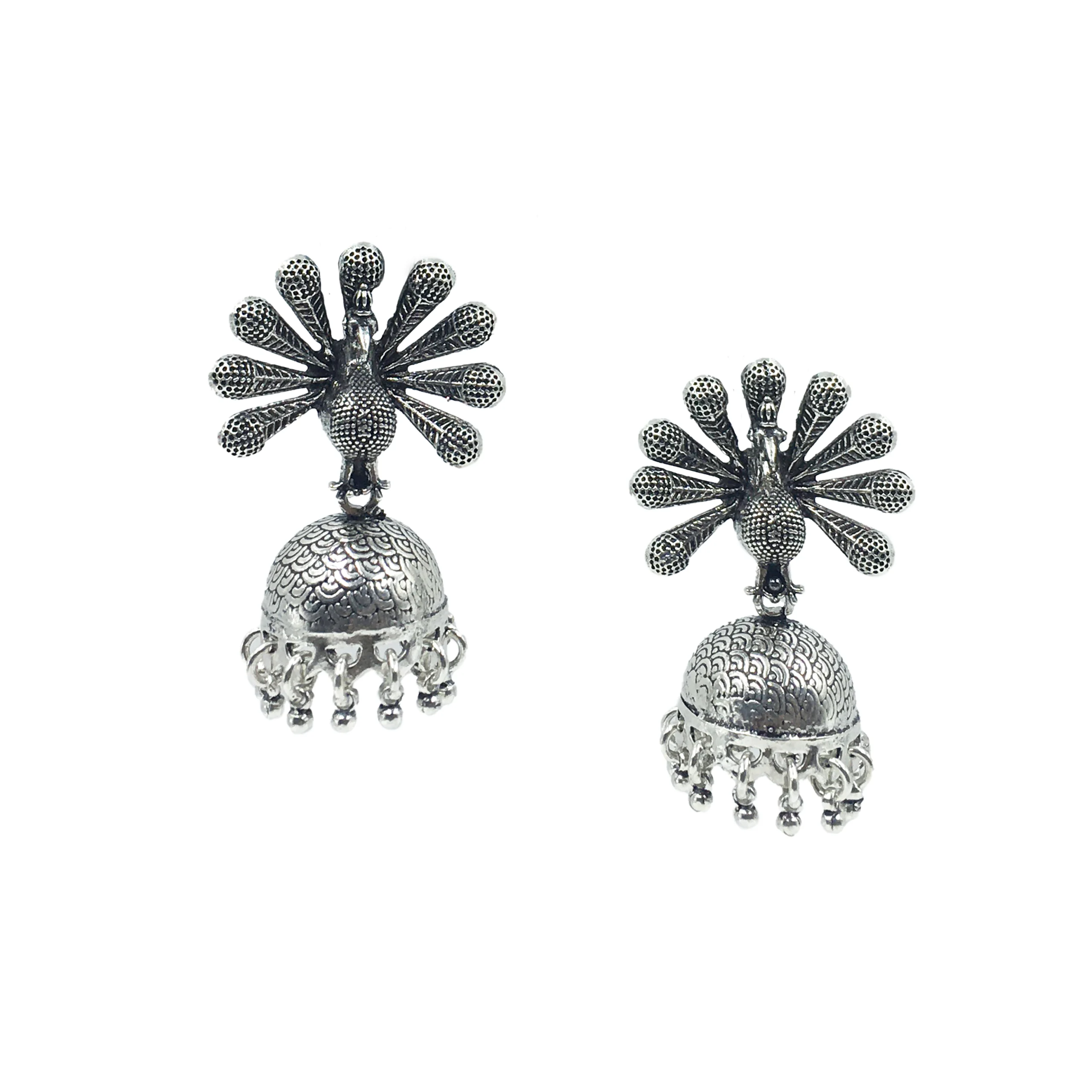 Silver Jhumka